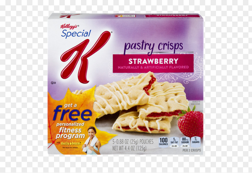Strawberry Crisp Breakfast Cereal Toaster Pastry Wafer Frosting & Icing PNG