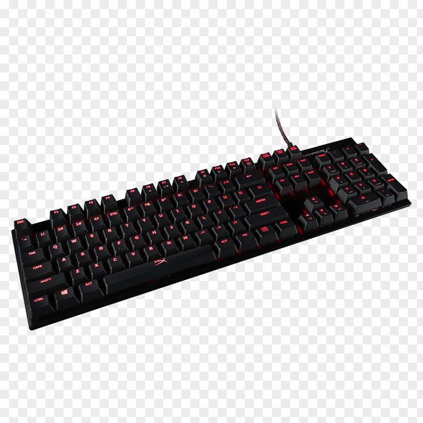 Cherry Computer Keyboard Kingston HyperX Alloy FPS Pro Mechanical Gaming USB QWERTZ German Black XBox PNG