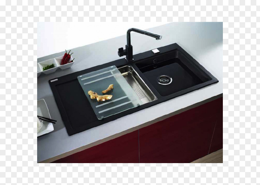 Kitchen Sink Franke Granit Stainless Steel PNG