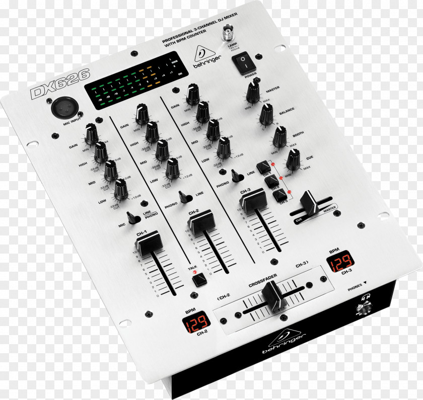 Sb. DJ Mixer Audio Mixers BEHRINGER Behringer PRO MIXER VMX100USB Fade Disc Jockey PNG