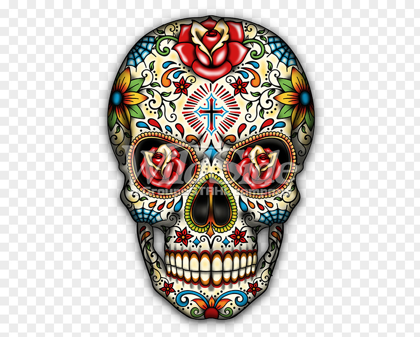 T-shirt Calavera Mexican Cuisine Day Of The Dead Skull PNG