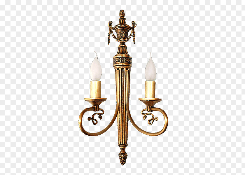 Brass Table Sconce Chair PNG