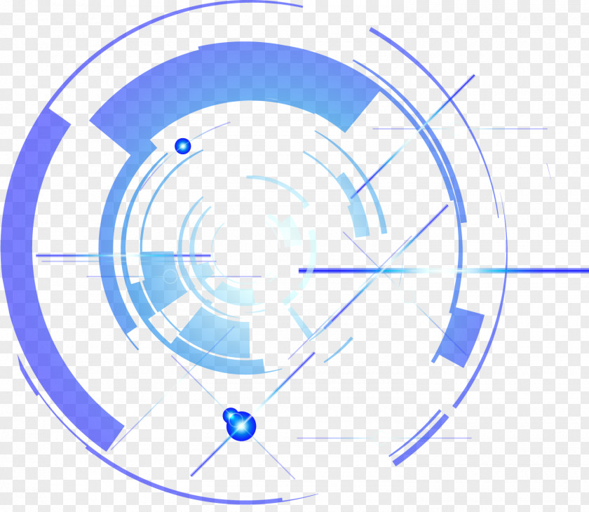 Decorative Circle Of Science And Technology PNG