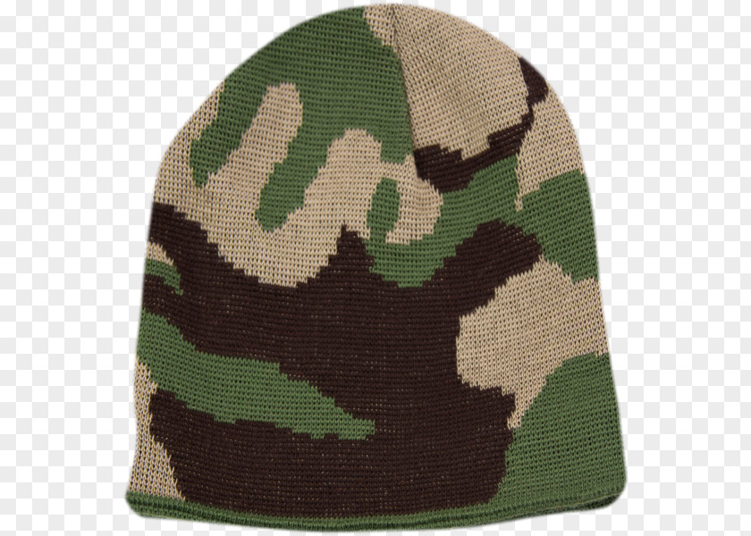 Knitting Wool Beanie Military Camouflage Knit Cap Green PNG