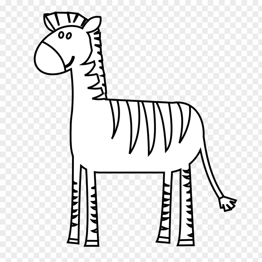 Zebra Black And White Drawing Clip Art PNG