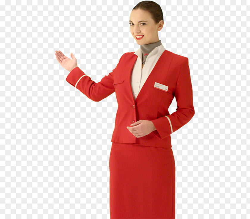 Cabin Crew Air Travel Flight Attendant Business Class Austrian Airlines PNG