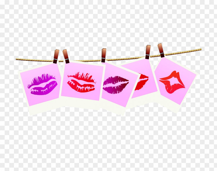 Female Lips Frame Material Free To Pull International Kissing Day Love Hugs And Kisses Wallpaper PNG