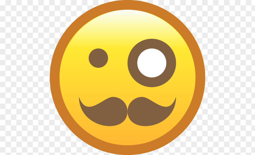 Gentleman Emoticon Smiley Yellow Clip Art PNG