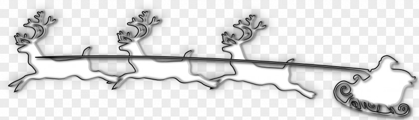 Santa Sleigh Claus Reindeer Rudolph Christmas Clip Art PNG