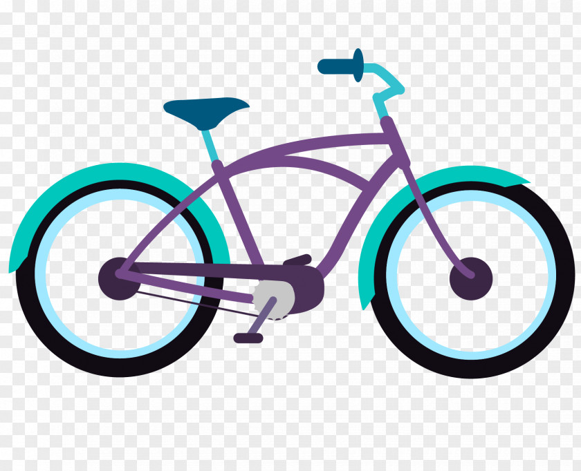 Vector Cartoon Public Bike Cruiser Bicycle Electra Company Cycling PNG