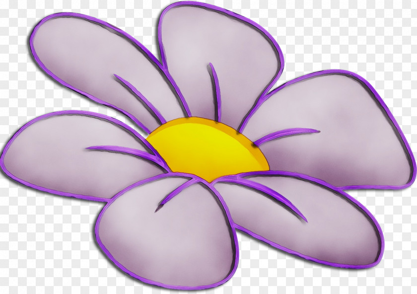 Wildflower Crocus Purple Watercolor Flower PNG