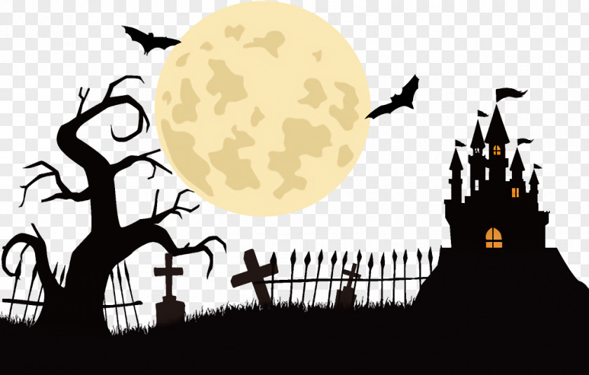 Branch World Haunted House Halloween PNG