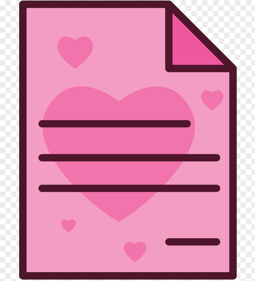Clip Art Heart Pattern Line Pink M PNG
