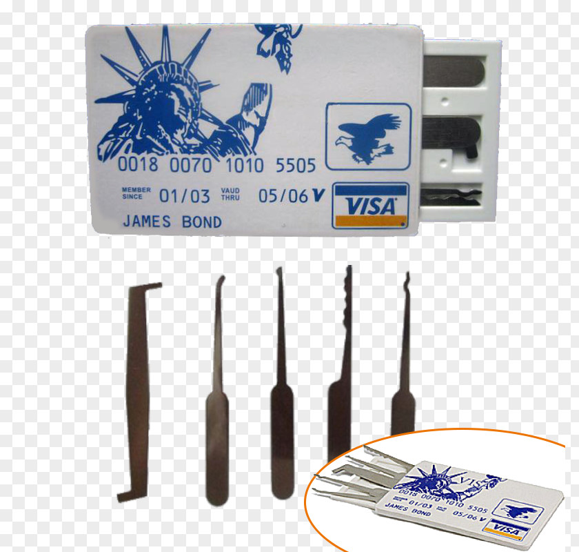 Credit Card Lock Picking Tool PNG