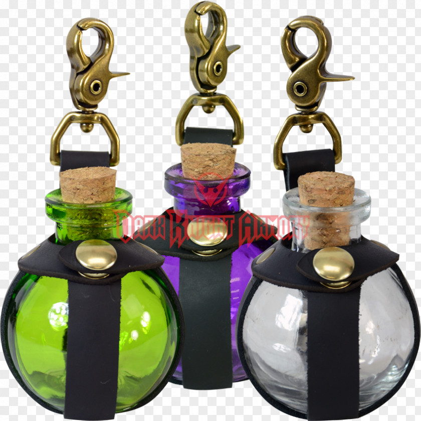 Glass Bottle Middle Ages Leather PNG