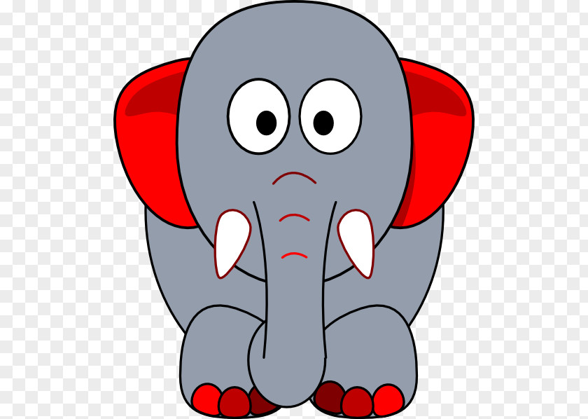 Grey Vector Red Indian Elephant African Clip Art PNG