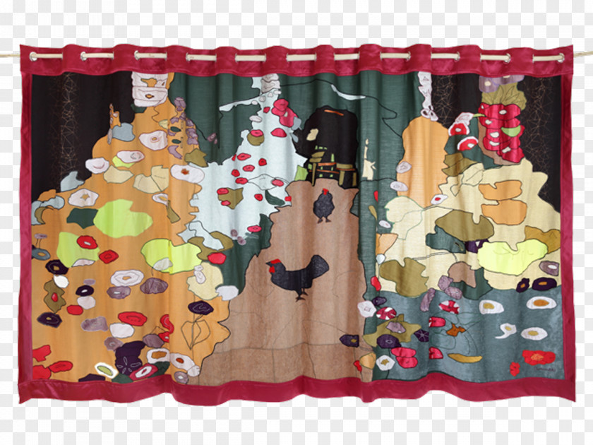 Klimt Curtain Textile PNG