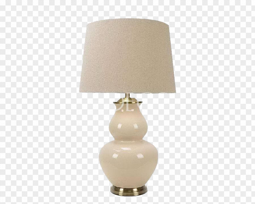 Pure White Glass Table Lamp Bedroom Designer PNG