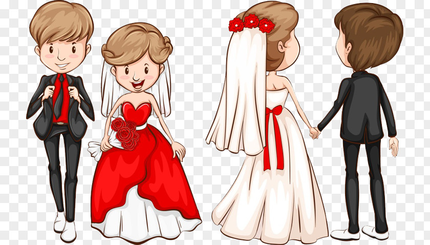 Bride And Groom Wedding Invitation Marriage Clip Art PNG