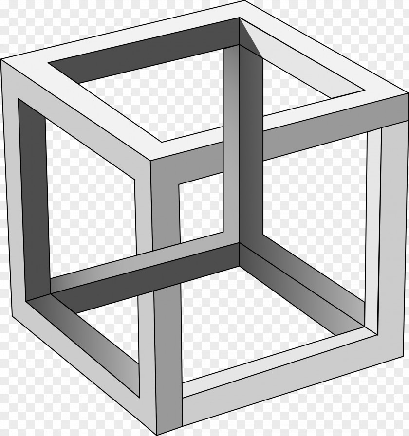 Cube Impossible Waterfall Object Art PNG