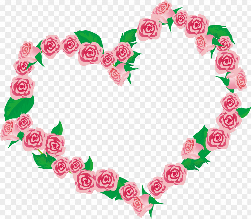 Heart Rose Illustration PNG