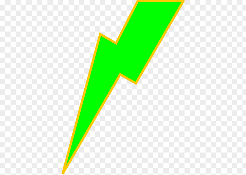 Lighting Bolt Picture Area Triangle Green PNG