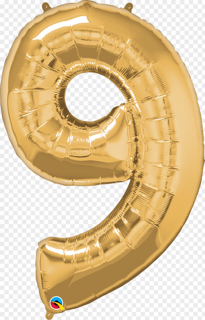 Balloon Gas Party Birthday Gold PNG