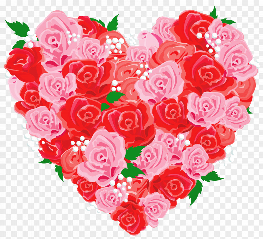 Deco Rose Heart Clipart Picture Love Euclidean Vector Illustration PNG