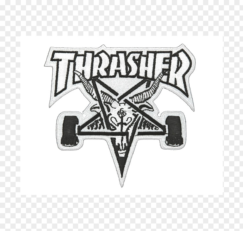 T-shirt Thrasher Iron-on Skateboard Embroidered Patch PNG