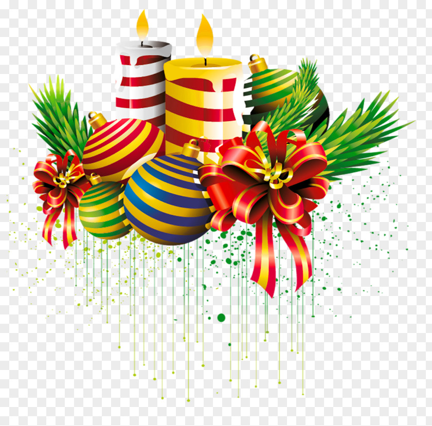 Transparent Christmas Ball And Candles Clipart Picture Candle Clip Art PNG