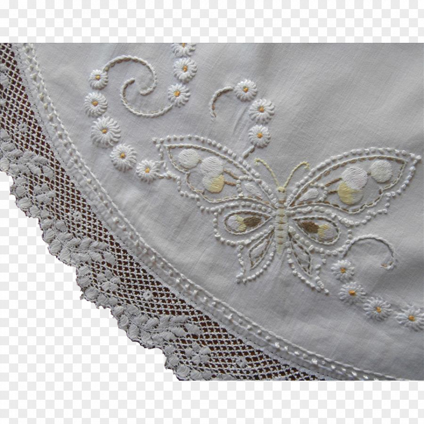 Vintage Lace Doily Embroidery Paper Crochet PNG