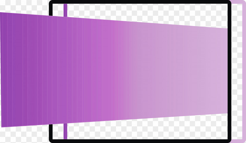 Violet Purple Pink Rectangle Line PNG
