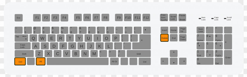 Delete Button Computer Keyboard Control-Alt-Delete Key Control Alt PNG