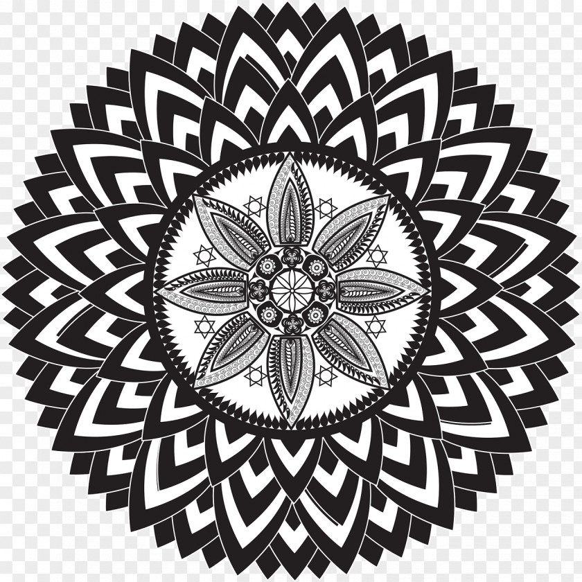 Mandala Flowers Chakra Meditation Crystal Healing Spiritual Practice PNG