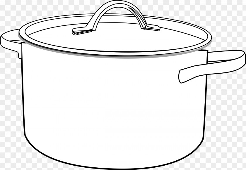 Pan Line Art Cookware Drawing Clip PNG