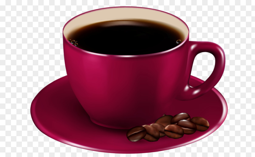 Red Coffe Cup Clipart Coffee Cappuccino Espresso Tea Cafe PNG