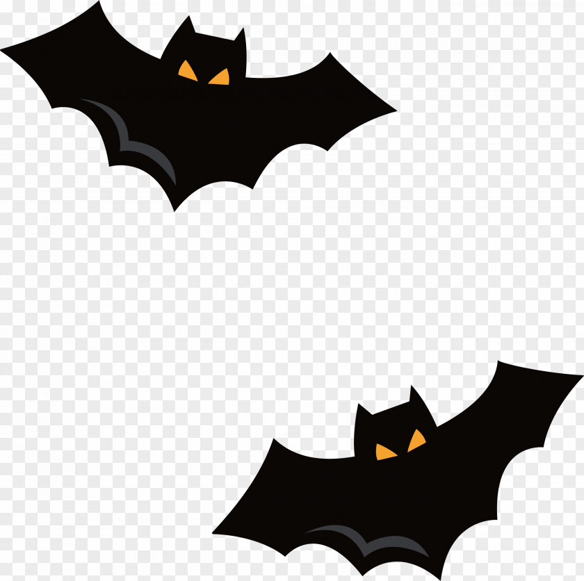 Black Halloween Bat PNG
