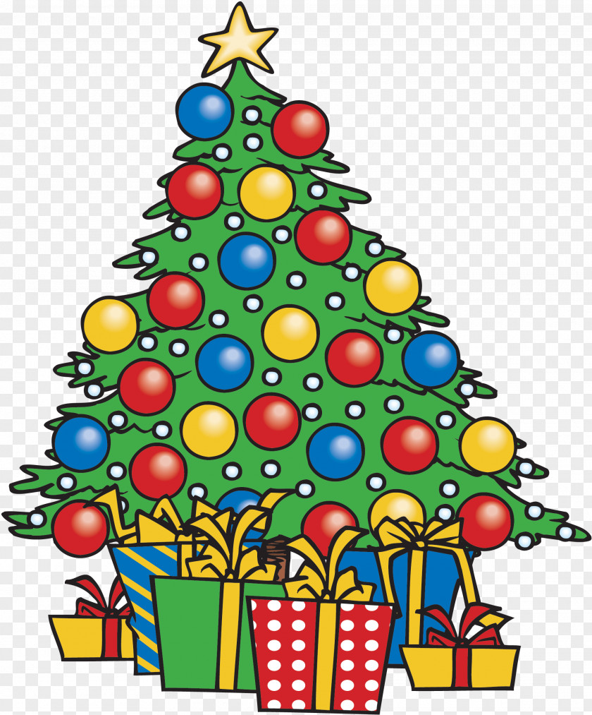 Christmas Tree Santa Claus Clip Art PNG