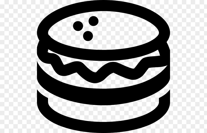 Smiley White Hamburger Line Clip Art PNG