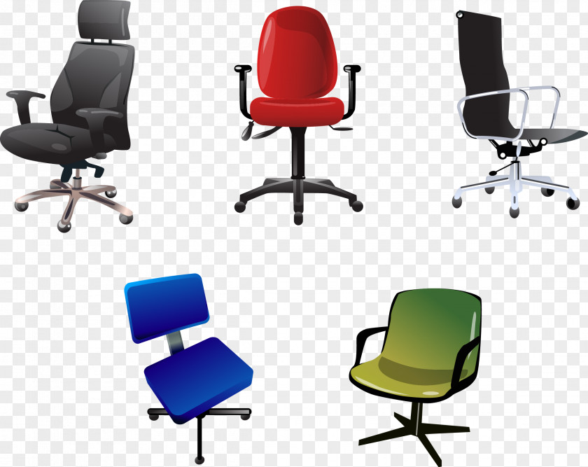 Vector Chair Office Furniture Desk PNG