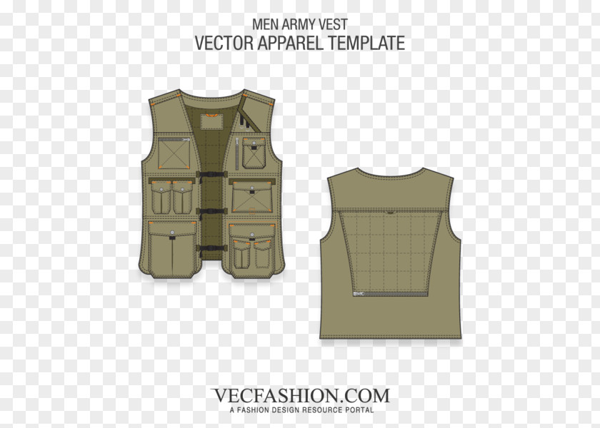 Army Templates Gilets T-shirt Pattern Jacket Fashion PNG