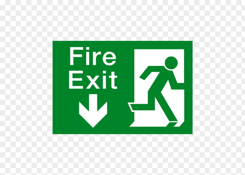 Exit Emergency Sign Safety Sticker Arrow PNG