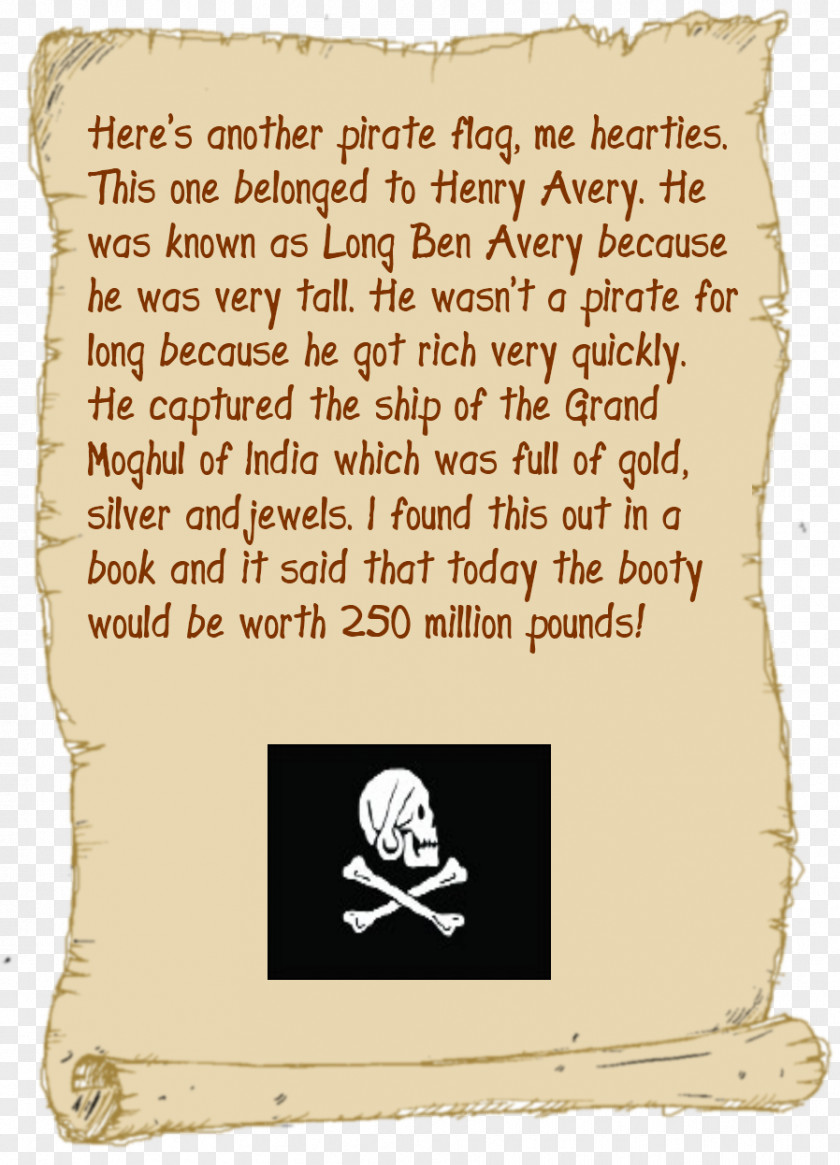 Henry Avery Pirate Flag Canvas Font Skull PNG