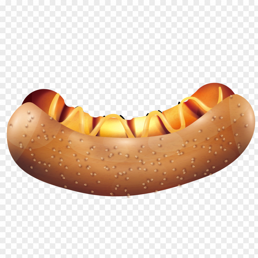 Sesame Hot Dog Bun Knackwurst PNG