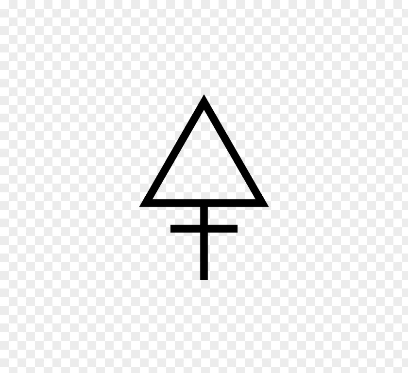 Symbol Alchemical Alchemy Sulfur Triangle PNG