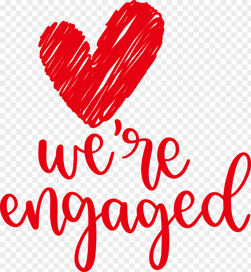 We Are Engaged Love PNG