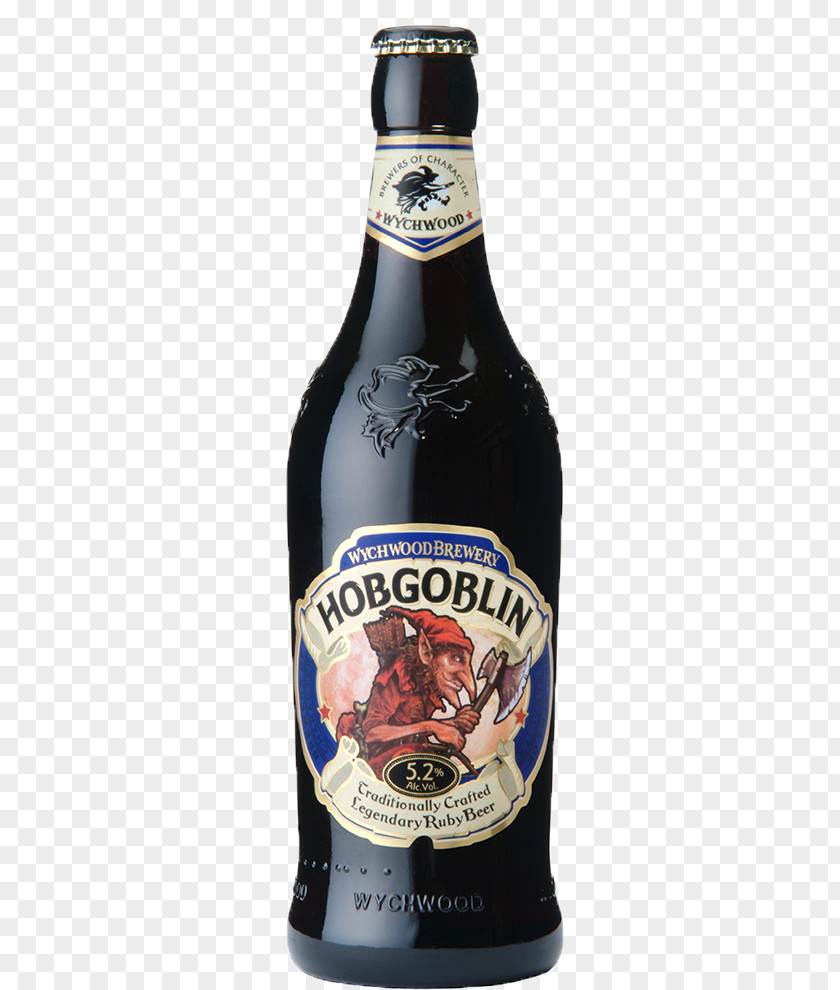 Bottle Beer Wychwood Brewery India Pale Ale Hobgoblin PNG