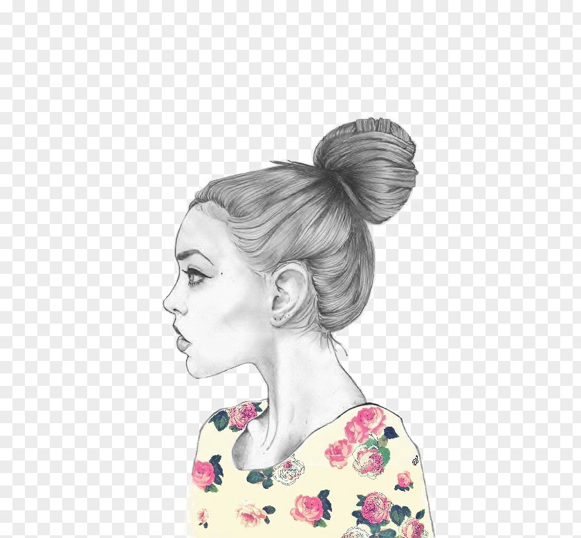 Fashion Color Painted Woman Drawing Pencil Painting Sketch PNG
