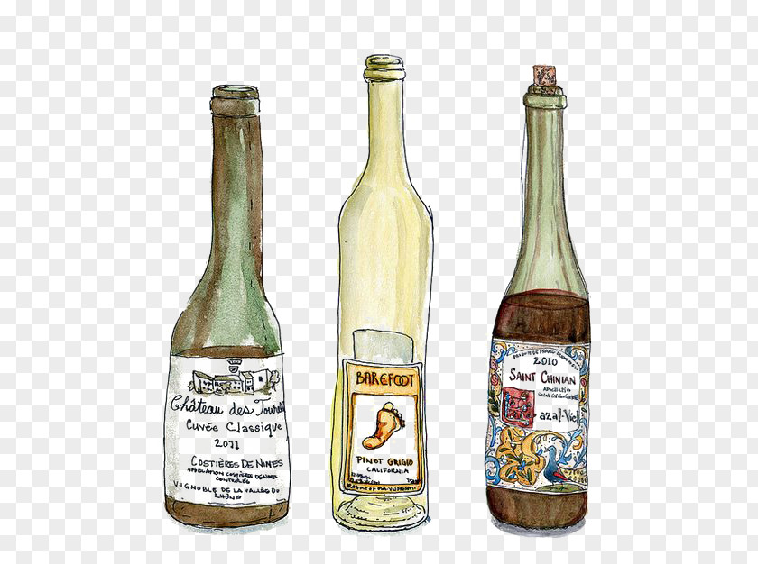 Graffiti Bottle Wine Liqueur Cider Beer PNG