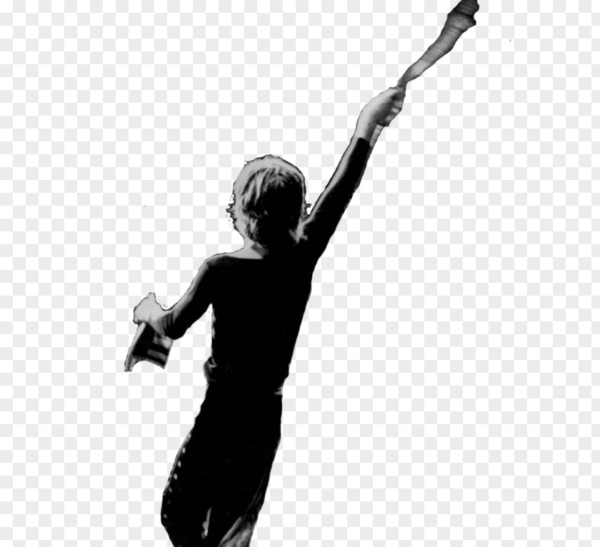 Mick Jagger Silhouette Black White H&M PNG